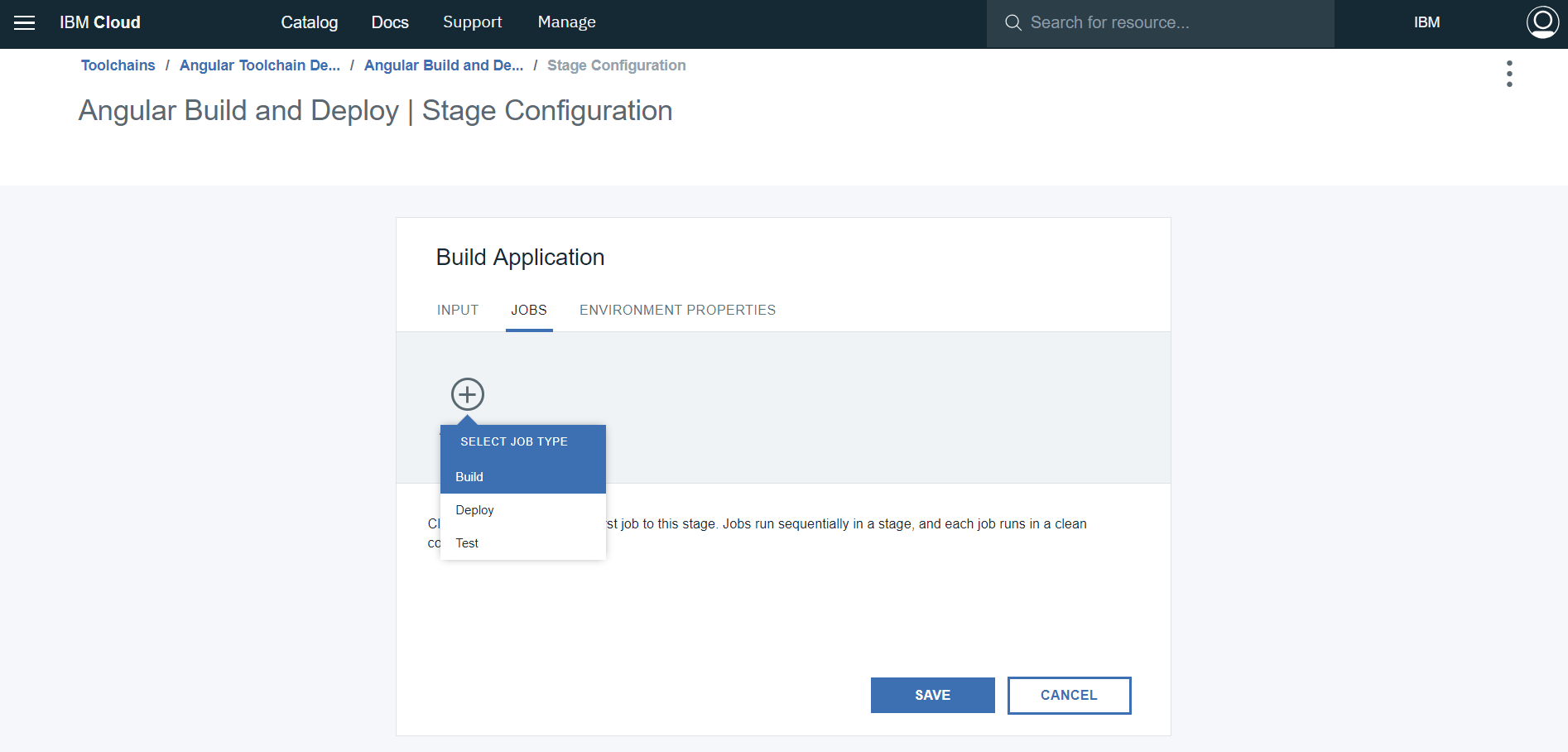 Create a Build Job